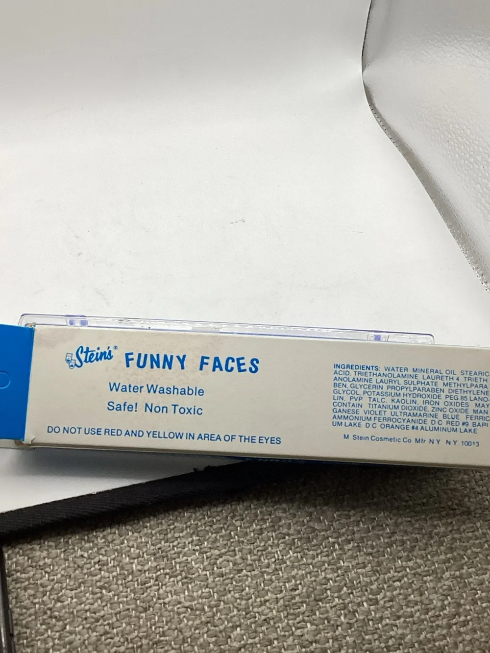 Vintage Stein’s Funny Faces Kids Face Paint Set - Theatrical Clown Makeup